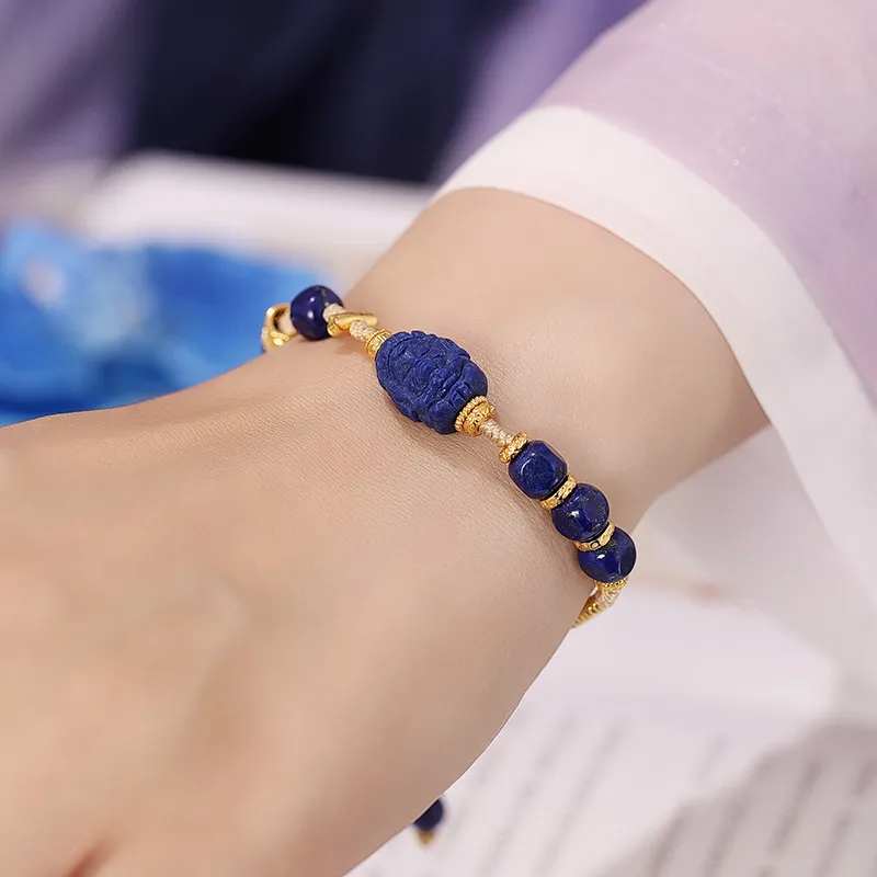 Princess Cui Lapis Lazuli Bracelets Unisex-6