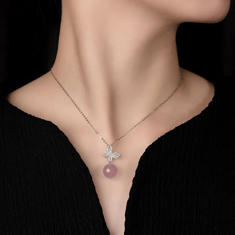 Princess Cui Chalcedony Jade Necklaces Women's-5