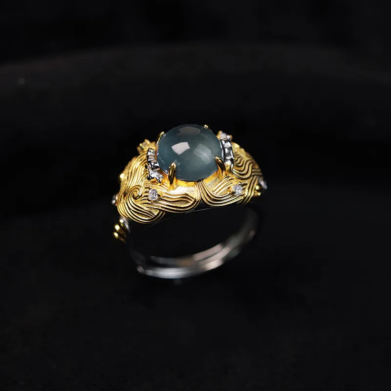 Princess Cui Ice Type Jadeite Rings Unisex-4