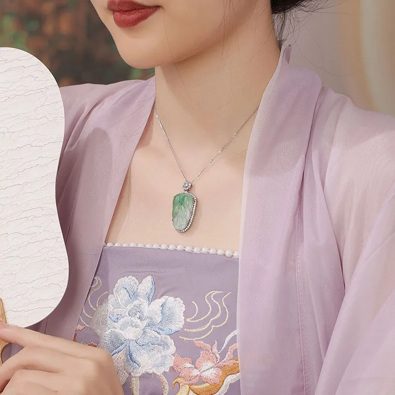 Princess Cui Dulong Jade Necklaces Women's-5