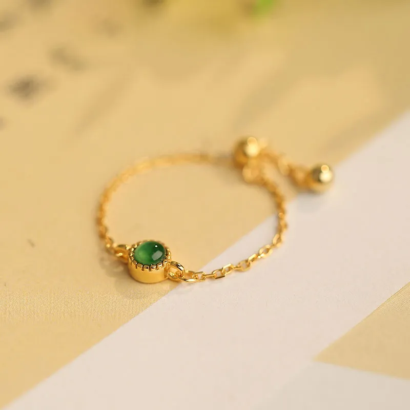Princess Cui Ice Glutinous Jadeite Rings Women's-3