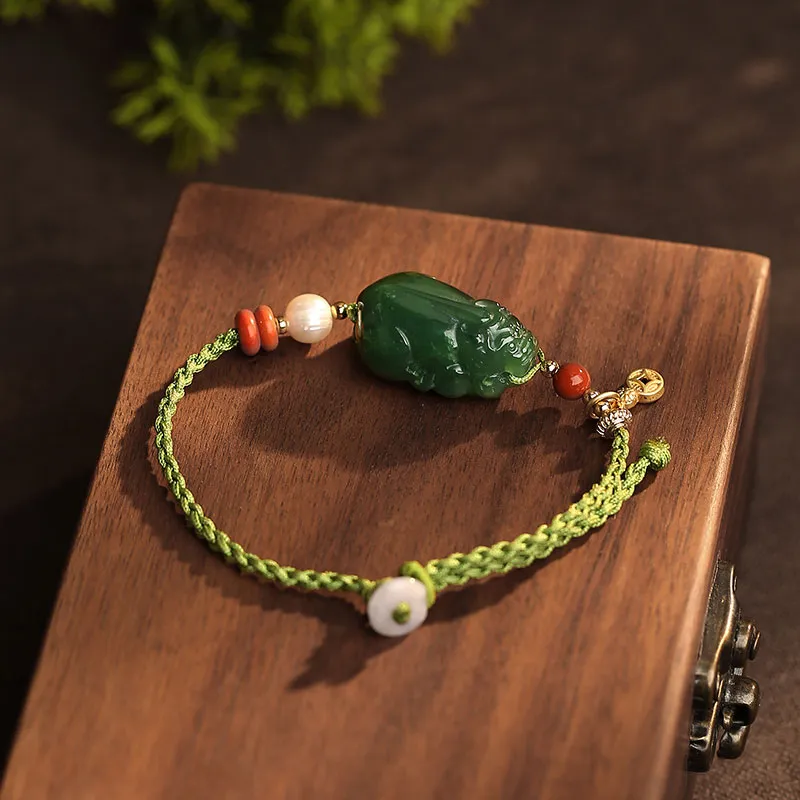 Princess Cui Bracelets Green Jade Unisex-2