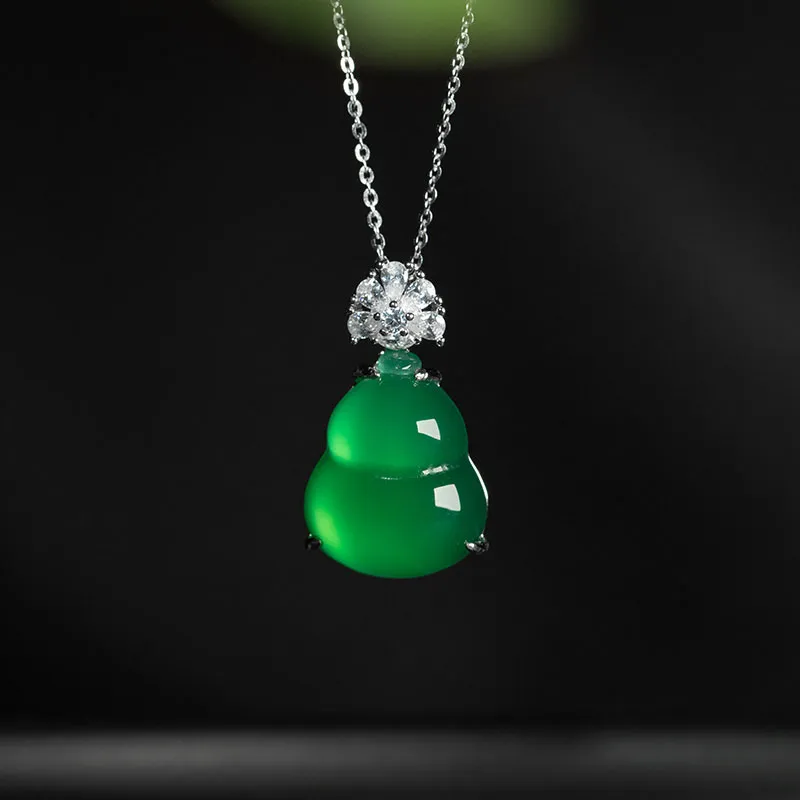 Princess Cui Chalcedony Jade Necklaces Women's-1