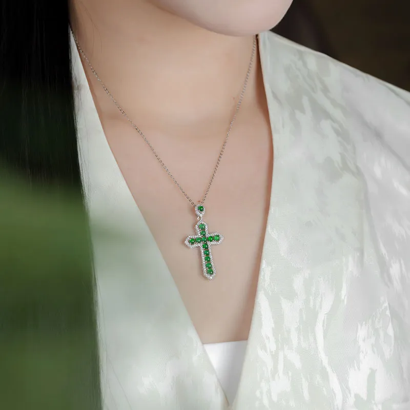 Princess Cui Ice Type Jadeite Necklaces Women's-5