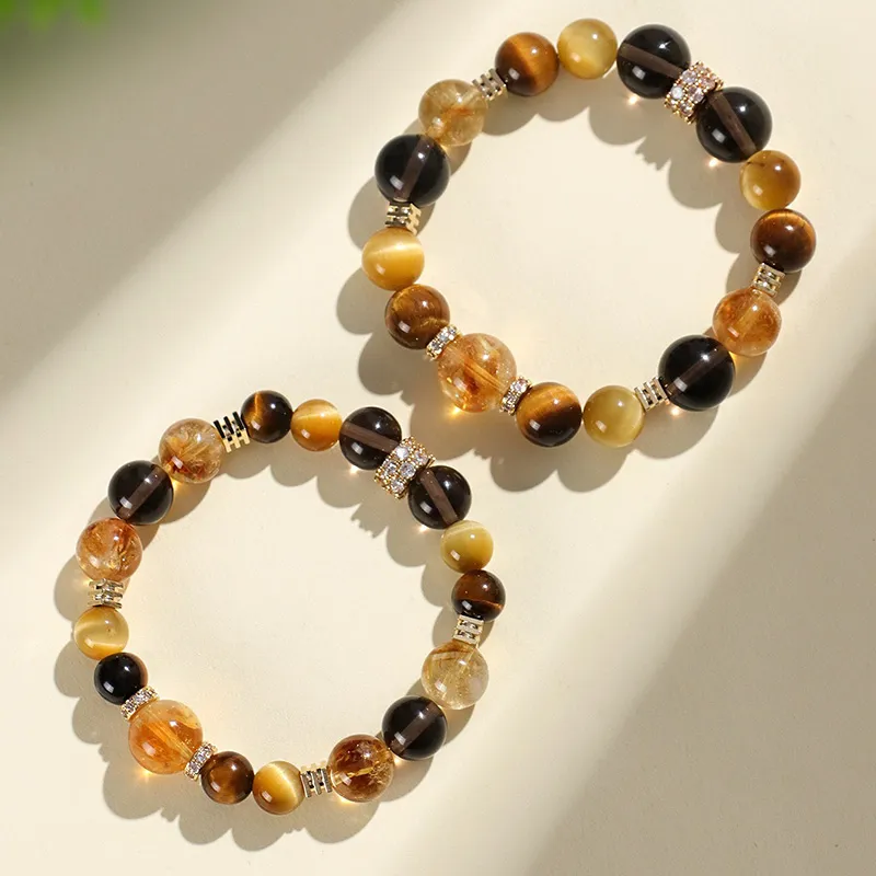 Princess Cui Tiger's Eye Stone Jade Bracelets Unisex-1