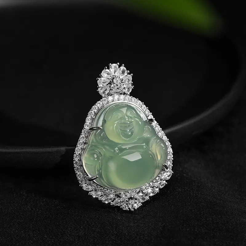 Princess Cui Chalcedony Jade Necklaces Unisex-2