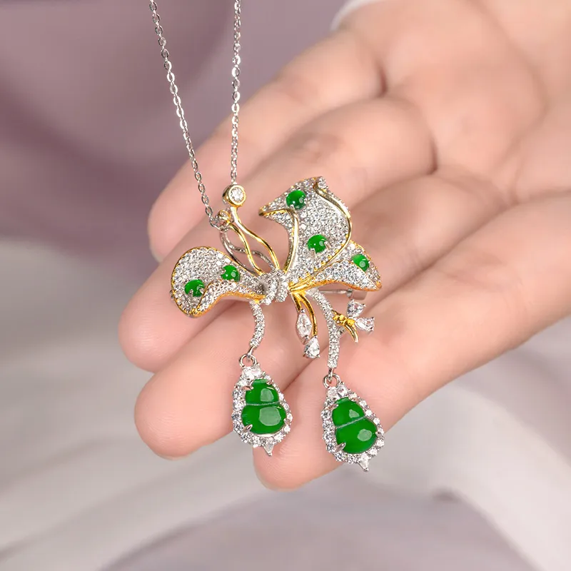Princess Cui Ice Type Jadeite Brooches Women's-4