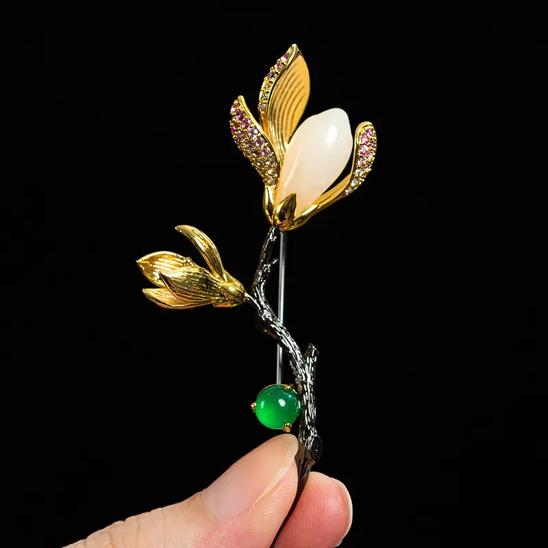 Princess Cui Chalcedony Brooches Unisex-2