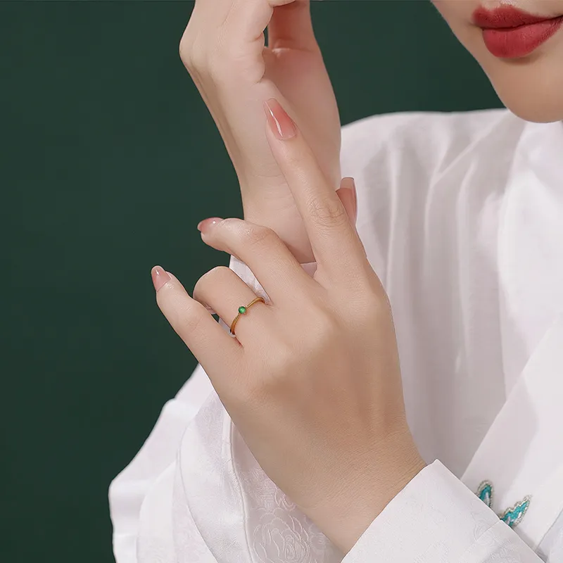 Princess Cui Ice Type Jadeite Rings Unisex-5