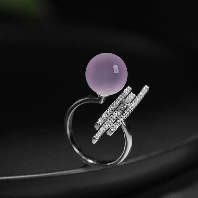 Princess Cui Chalcedony Jade Rings Women's-4
