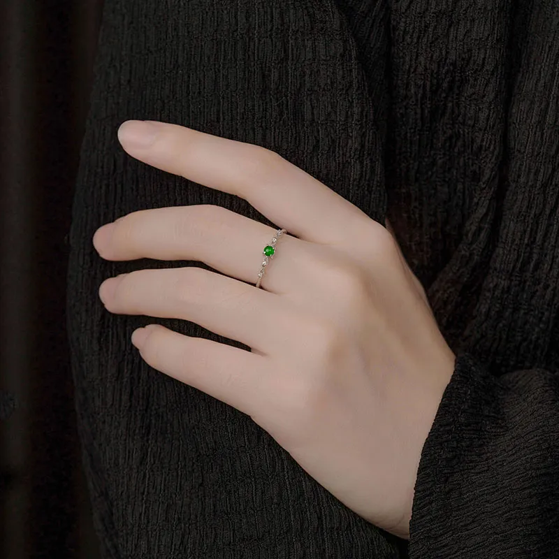 Princess Cui Ice Glutinous Jadeite Rings Women's-4