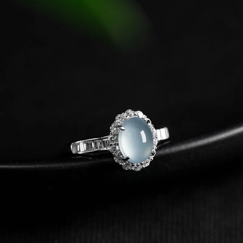 Princess Cui Ice Type Jadeite Rings Women's-2