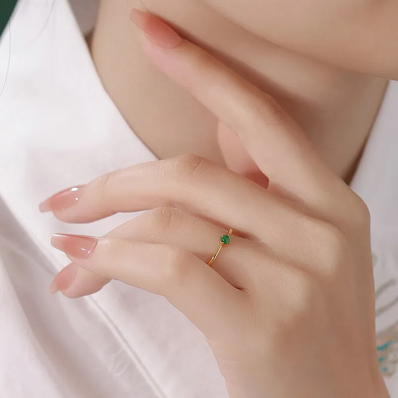 Princess Cui Ice Type Jadeite Rings Unisex-4