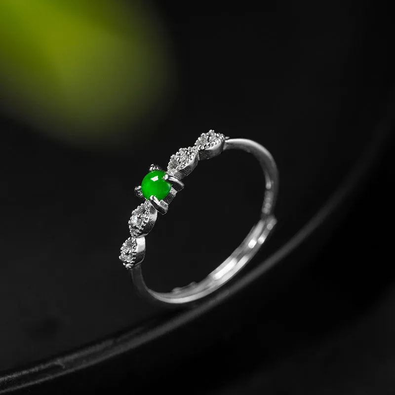 Princess Cui Ice Glutinous Jadeite Rings Women's-1