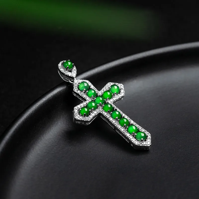 Princess Cui Ice Type Jadeite Necklaces Women's-3