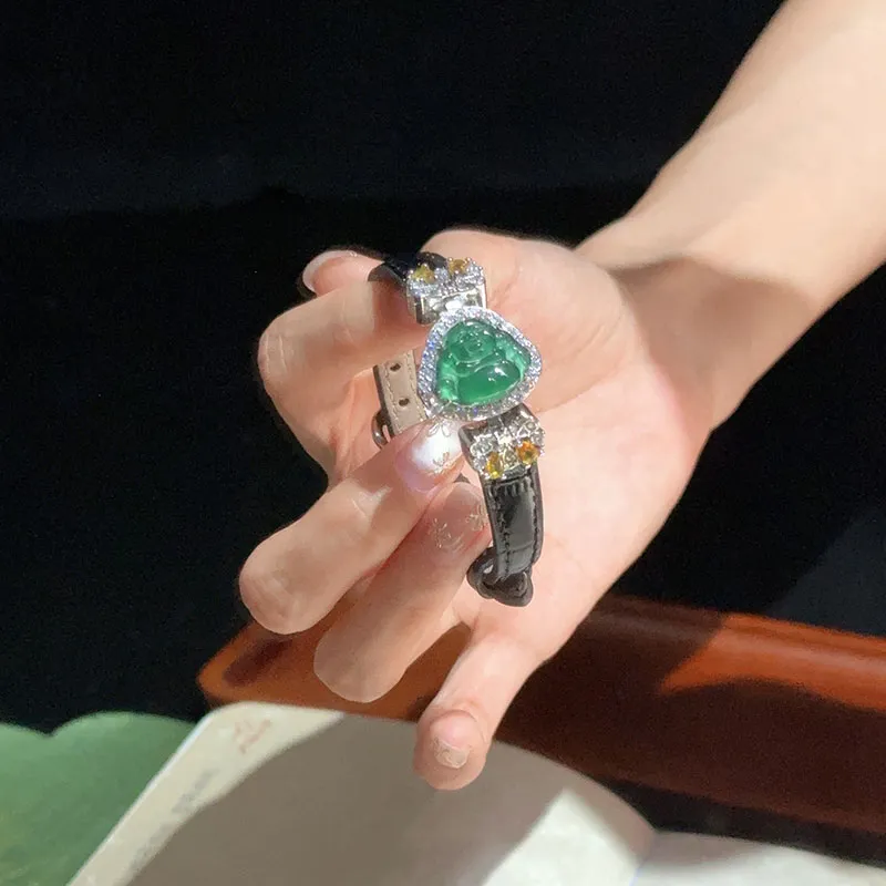 Princess Cui Ice Glutinous Jadeite Bracelets Unisex-5