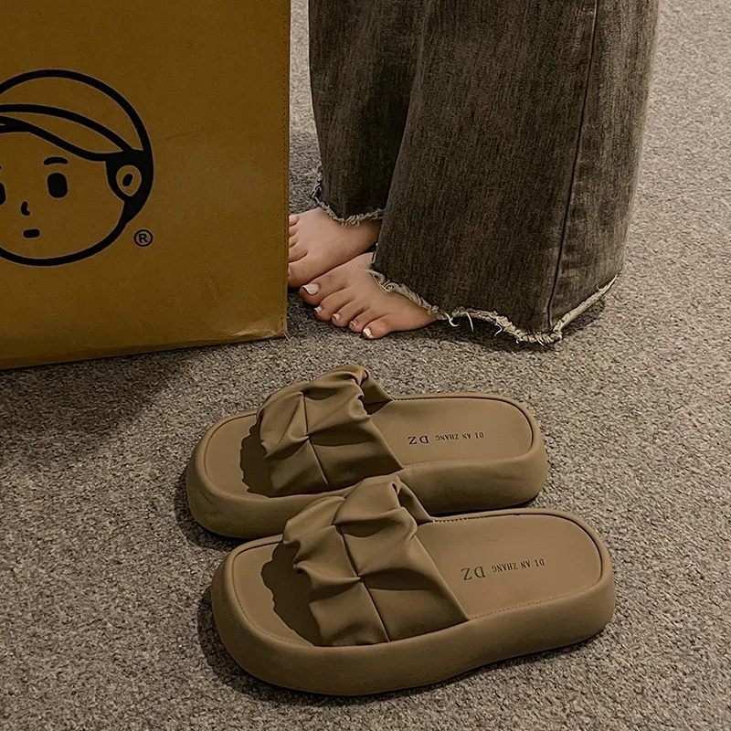 Puppytown Rubber Sole Slip Resistant Abrasion Resistant Slide Slippers Women's-12