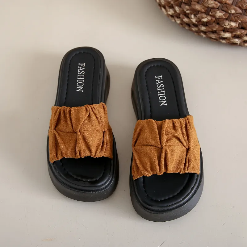 Puppytown Slip Resistant Abrasion Resistant Slide Slippers Women's-7