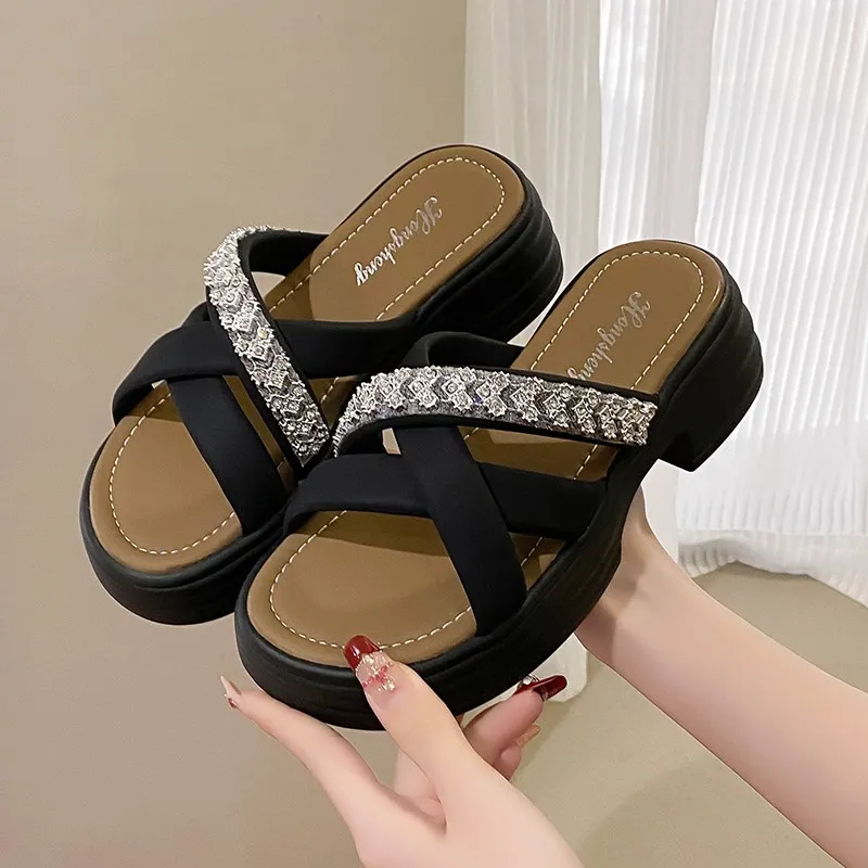 Puppytown Rubber Sole Slip Resistant Abrasion Resistant Slide Slippers Women's-4