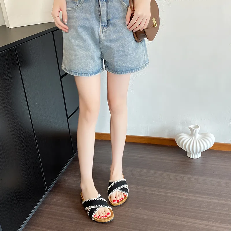 Puppytown Slip Resistant Quiet Slide Slippers Women's-7