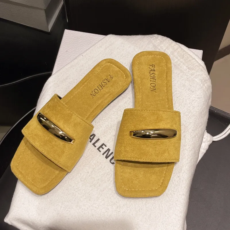 Puppytown Rubber Sole Metal Slip Resistant Abrasion Resistant Slide Slippers Women's-10