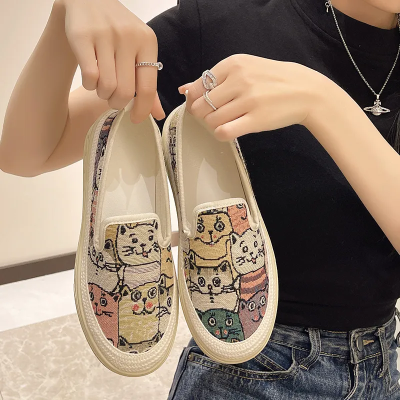 Puppytown Anti Slip Wear Resistant Low Top Casual Shoes Women's-3
