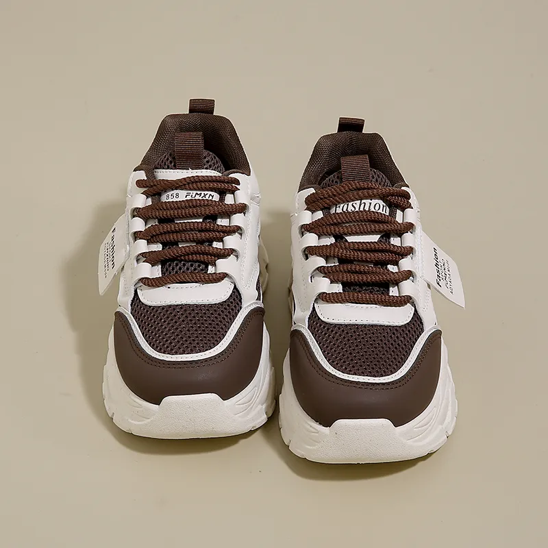 Puppytown Slip Resistant, Abrasion Resistant, Breathable Low Top Chunky Sneakers Women's-7