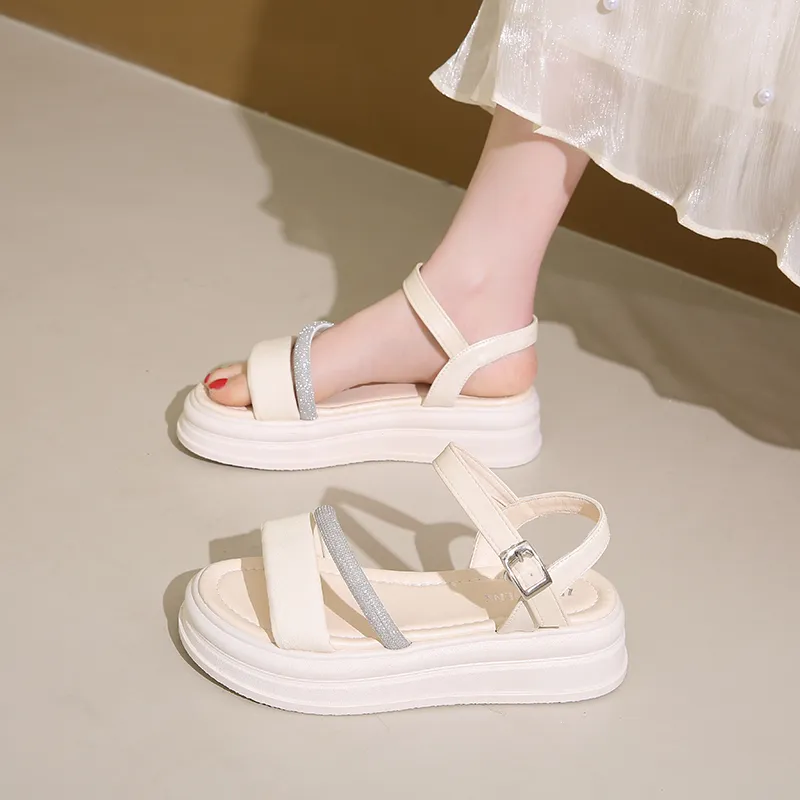 Puppytown One Strap Sandals 5cm Women's-6