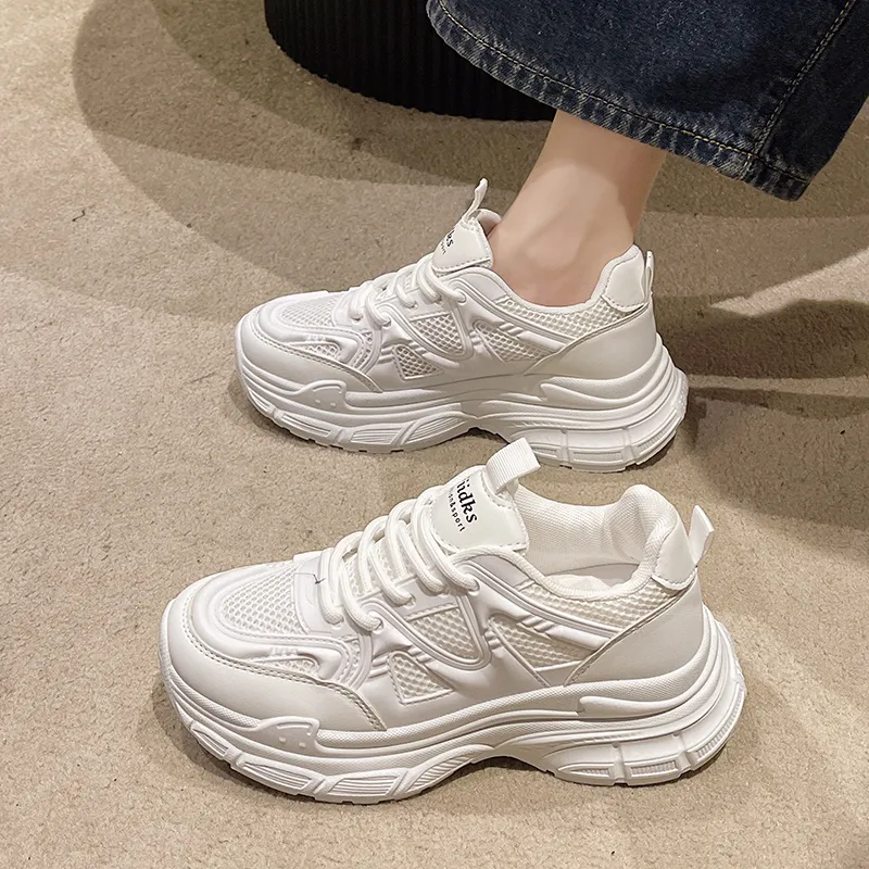 Puppytown Slip Resistant, Abrasion Resistant, Breathable Low Top Chunky Sneakers Women's-3