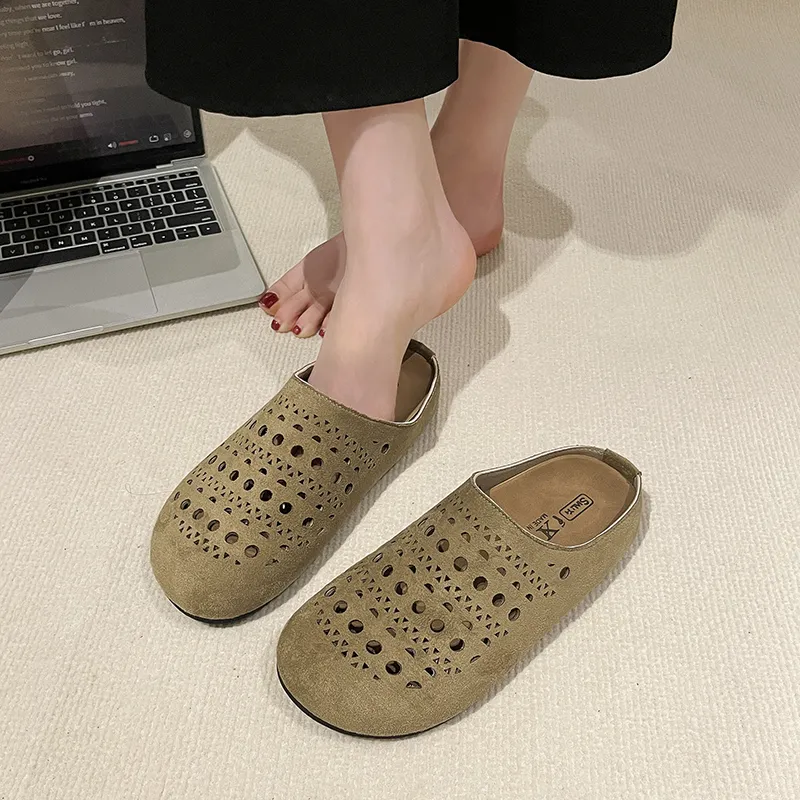 Puppytown Rubber Sole Slip Resistant Abrasion Resistant Closed Toe Slippers Women's-9