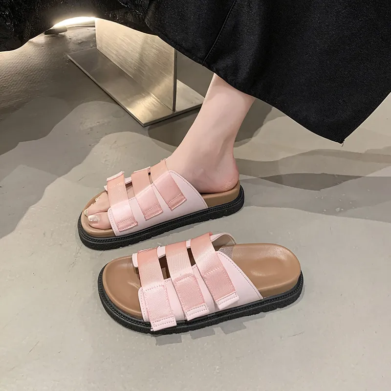 Puppytown Rubber Sole Slip Resistant Abrasion Resistant Slide Slippers Women's-17