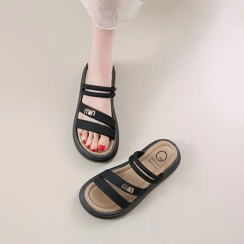 Puppytown Rubber Sole Slip Resistant Quick Dry Slide Slippers Women's-4