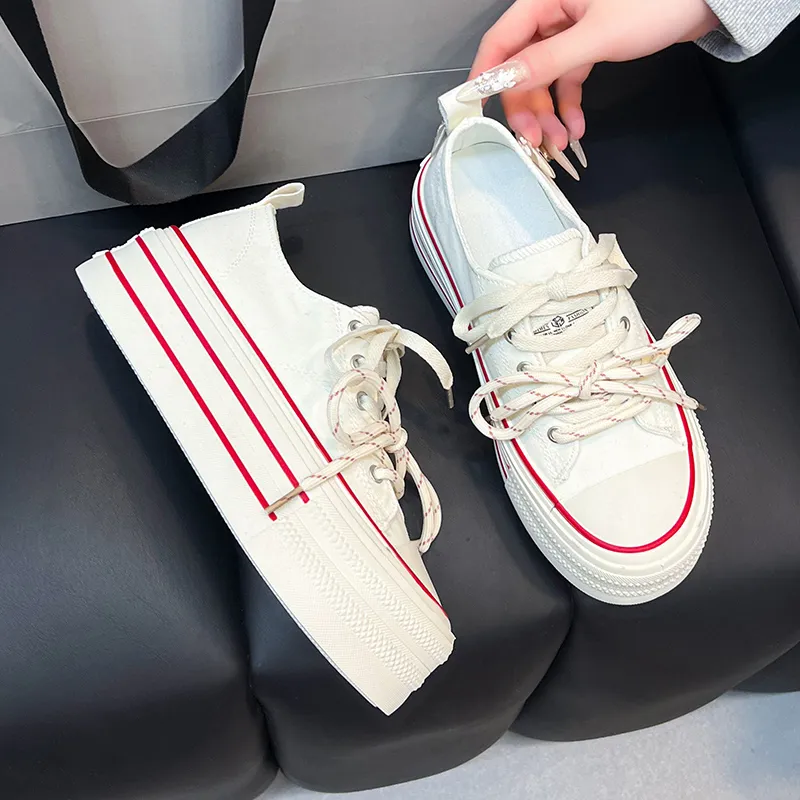 Puppytown Anti Slip Wear Resistant Low Top Skateboard Shoes Women's-5