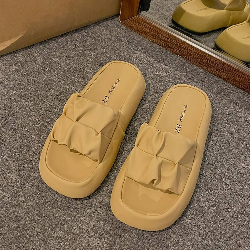 Puppytown Rubber Sole Slip Resistant Abrasion Resistant Slide Slippers Women's-10