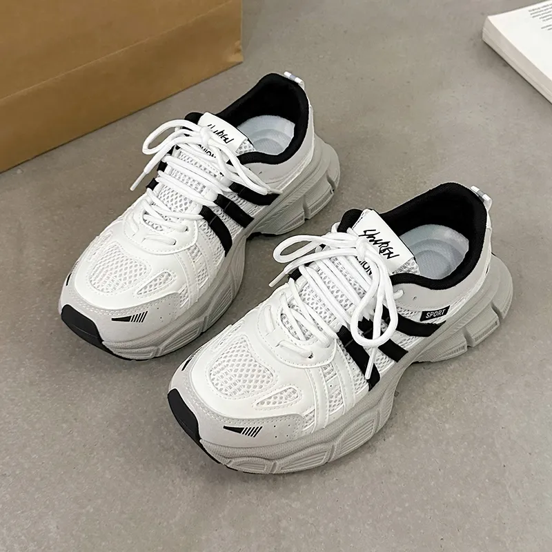 Puppytown Breathable Cushioning Low Top Chunky Sneakers Women's-1