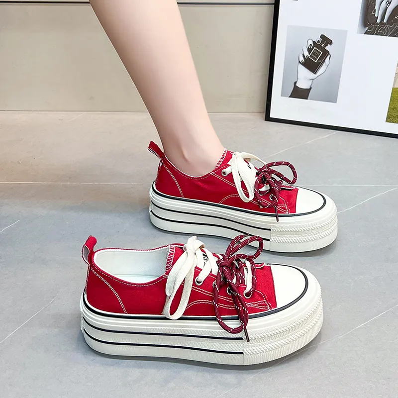 Puppytown Anti Slip Wear Resistant Low Top Skateboard Shoes Women's-12
