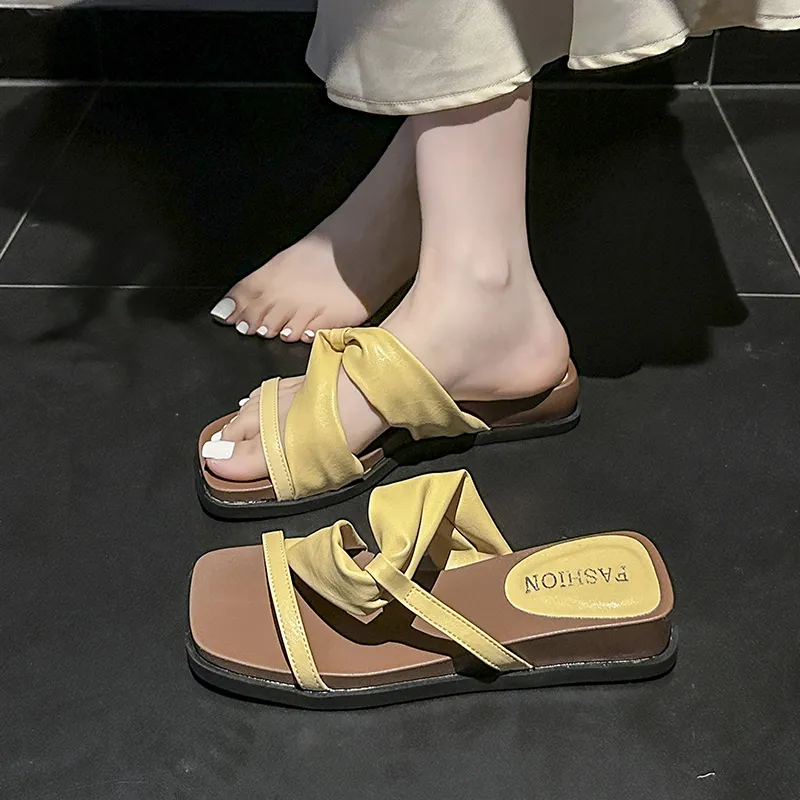 Puppytown Rubber Sole Slip Resistant Abrasion Resistant Slide Slippers Women's-1