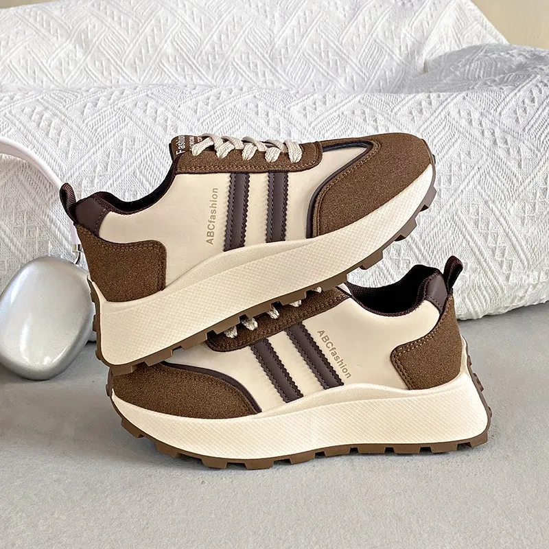 Puppytown Slip Resistant, Abrasion Resistant, Waterproof Low Top Chunky Sneakers Women's-4