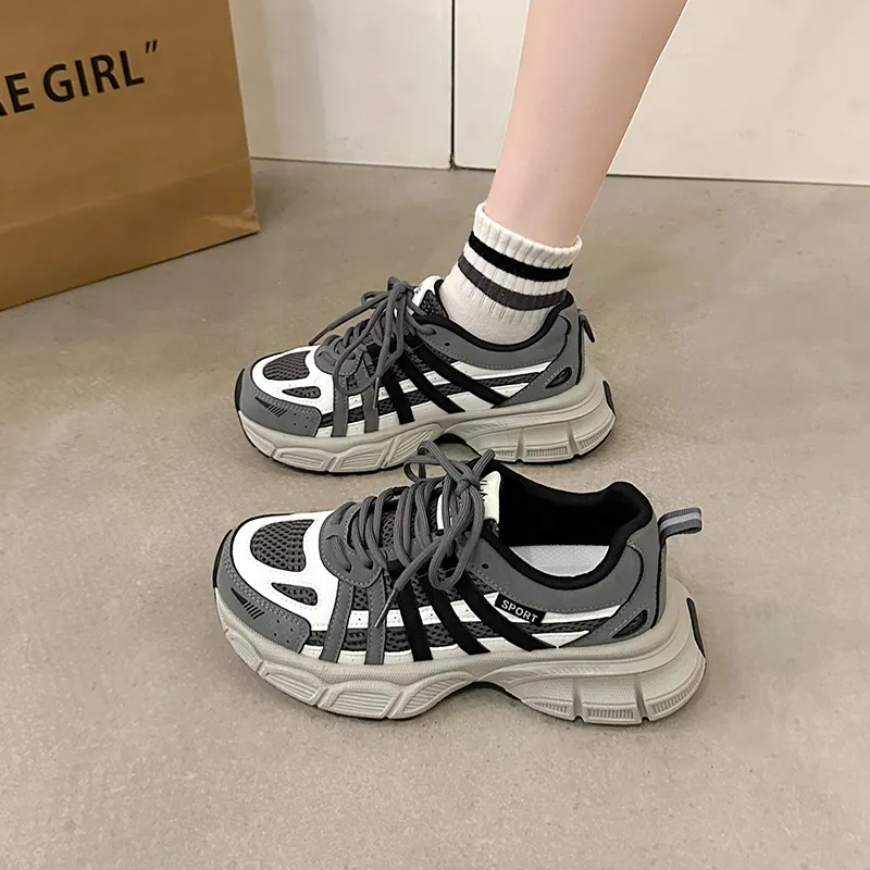 Puppytown Breathable Cushioning Low Top Chunky Sneakers Women's-10