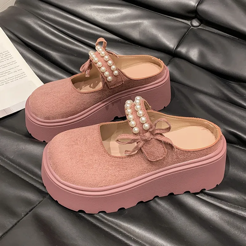 Puppytown Rubber Sole Slip Resistant Abrasion Resistant Closed Toe Slippers Women's-19