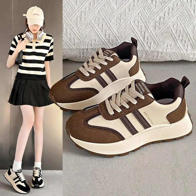 Puppytown Slip Resistant, Abrasion Resistant, Waterproof Low Top Chunky Sneakers Women's-5