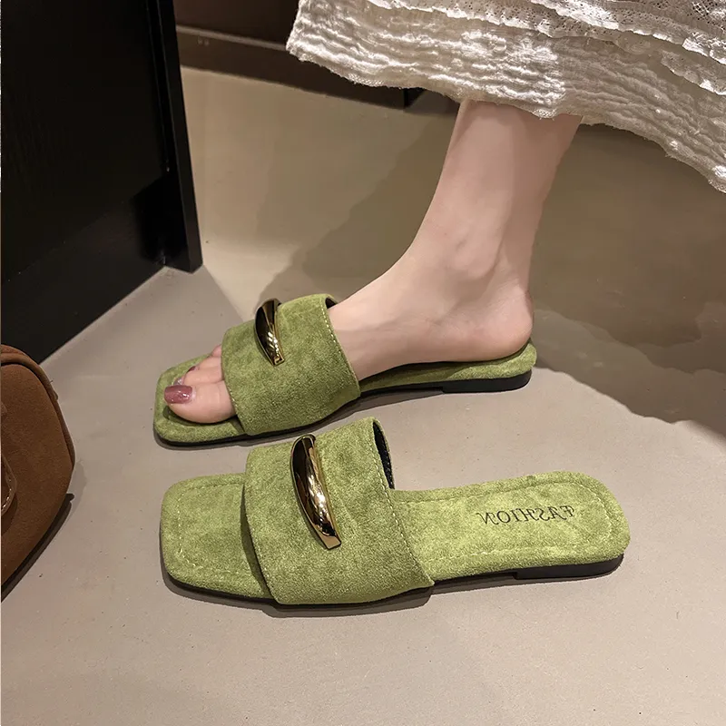 Puppytown Rubber Sole Metal Slip Resistant Abrasion Resistant Slide Slippers Women's-13