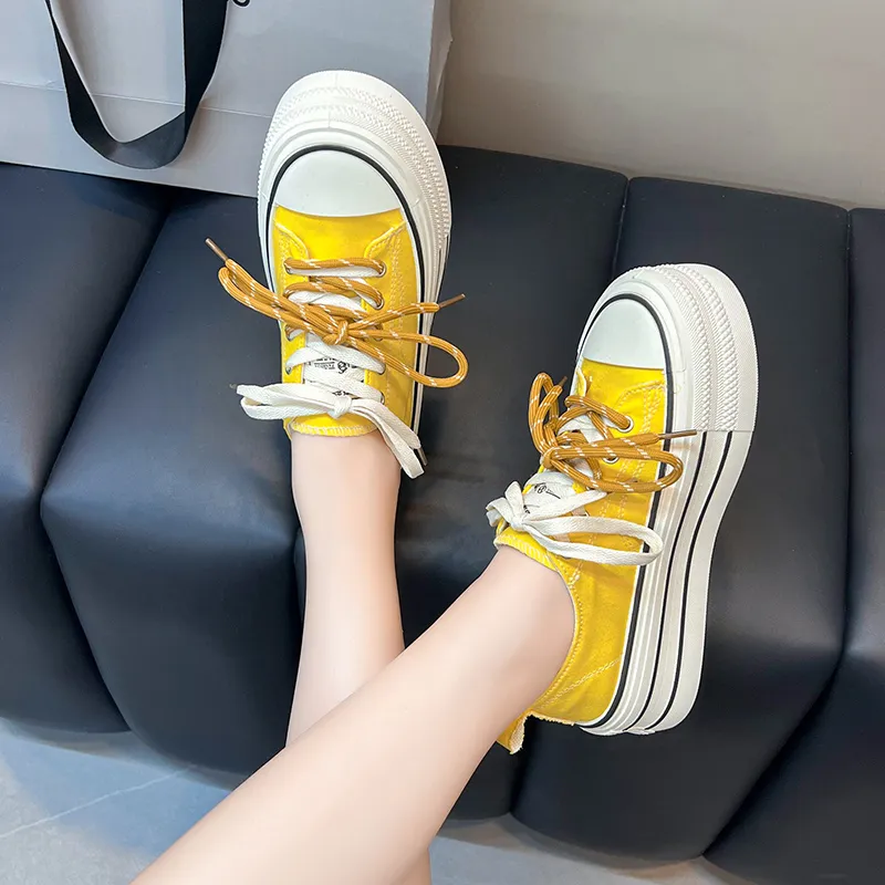 Puppytown Anti Slip Wear Resistant Low Top Skateboard Shoes Women's-20