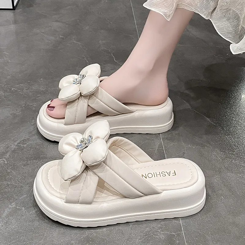 Puppytown Rubber Sole Abrasion Resistant Slip Resistant Slide Slippers Women's-1