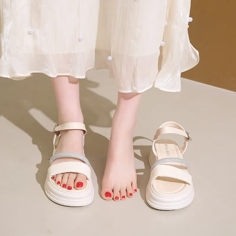 Puppytown One Strap Sandals 5cm Women's-7