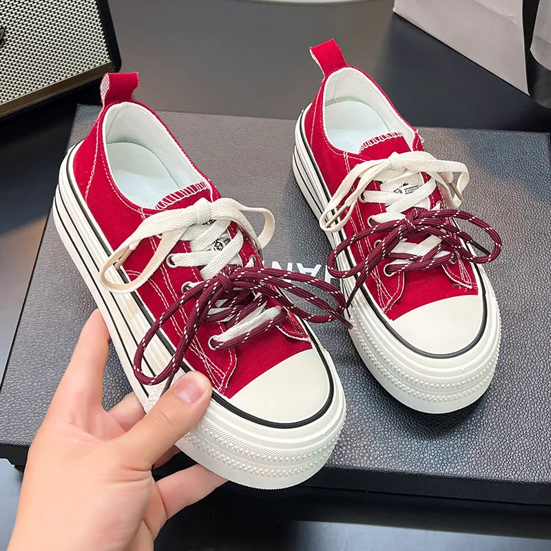 Puppytown Anti Slip Wear Resistant Low Top Skateboard Shoes Women's-15