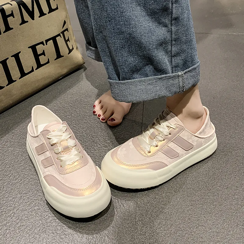 Puppytown Anti Slip Wear Resistant Low Top Skateboard Shoes Women's-4