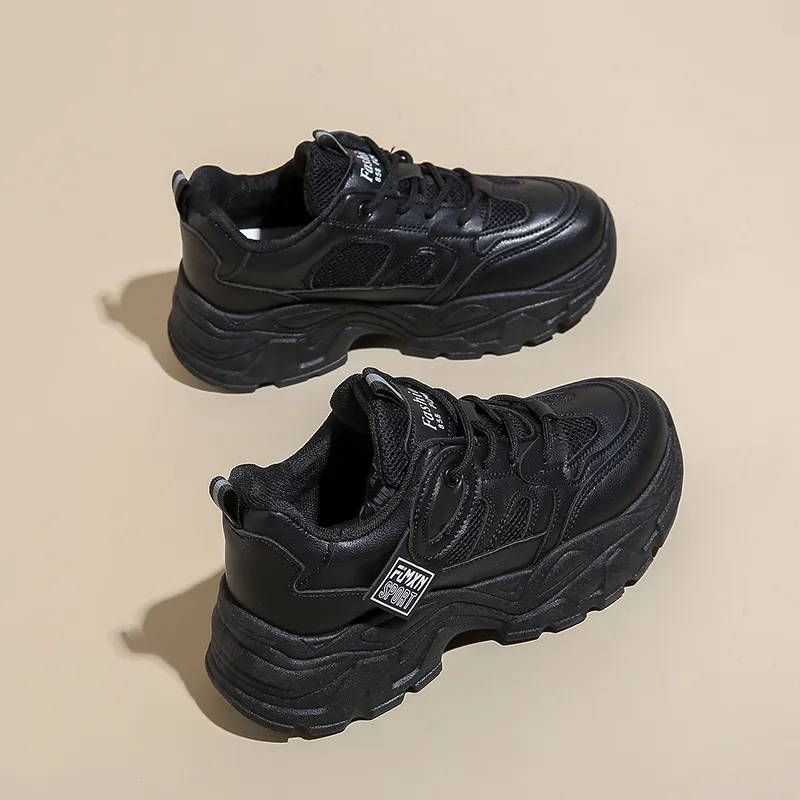 Puppytown Anti Slip Wear Resistant Low Top Chunky Sneakers Women's-3
