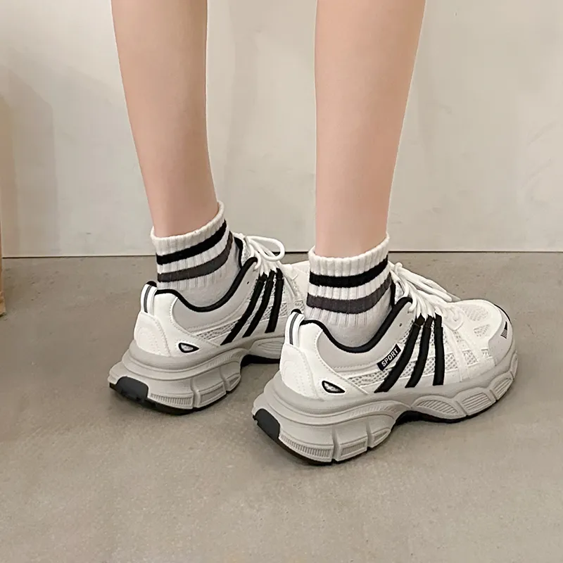Puppytown Breathable Cushioning Low Top Chunky Sneakers Women's-3