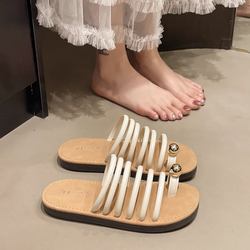 Puppytown Rubber Sole Slip Resistant Odor Resistant Abrasion Resistant Slide Slippers Women's-7